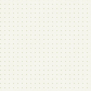 Closeup of a wallpaper showing its Cream, Dots, Green, Neutrals pattern, color, and subtle texture.