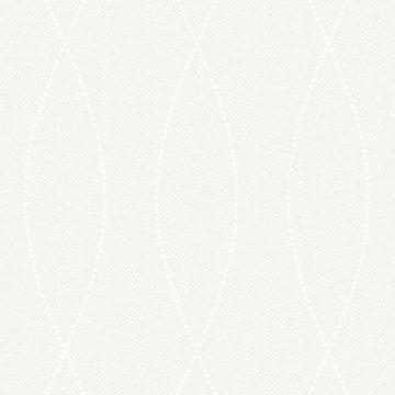 Closeup of a wallpaper showing its Contemporary, Monochrome, Trellis, Unicolour, White pattern, color, and subtle texture.