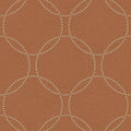 Closeup of a wallpaper showing its Brown, Circles, Contemporary, Geometric pattern, color, and subtle texture.