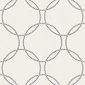Closeup of a wallpaper showing its Circles, Contemporary, Geometric, Monochrome pattern, color, and subtle texture.