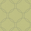 Closeup of a wallpaper showing its Circles, Contemporary, Geometric, Green pattern, color, and subtle texture.