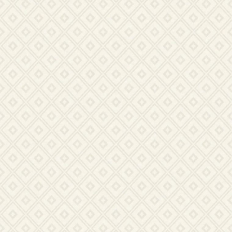 Closeup of a wallpaper showing its Cream, Geometric, Neutrals, Unicolour pattern, color, and subtle texture.