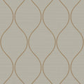 Closeup of a wallpaper showing its Brown, Contemporary, Trellis, Unicolour pattern, color, and subtle texture.