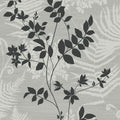 Closeup of a wallpaper showing its Black, Contemporary, Monochrome pattern, color, and subtle texture.