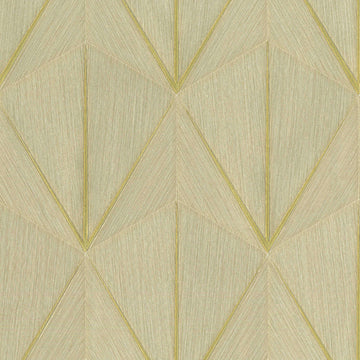 Geometric pattern with gold lines on a beige background