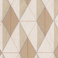 Closeup of a wallpaper showing its Contemporary, Geometric, Neutrals, Two-tone pattern, color, and subtle texture.