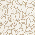 Beige floral pattern on a textured beige background