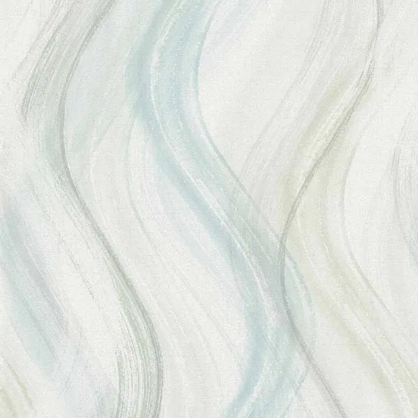 Closeup of a wallpaper showing its Contemporary, Multicolour, Pastels, Waves pattern, color, and texture.