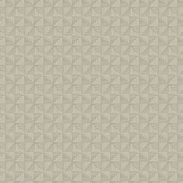 Closeup of a wallpaper showing its Geometric, Neutrals pattern, color, and subtle texture.