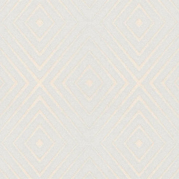 Closeup of a wallpaper showing its Contemporary, Geometric, Neutrals, Two-tone pattern, color, and subtle texture.