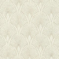 Closeup of a wallpaper showing its Art-Deco, Beige, Cream, Geometric, Neutrals pattern, color, and texture.
