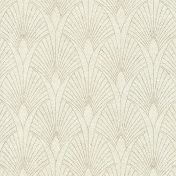 Closeup of a wallpaper showing its Art-Deco, Beige, Cream, Geometric, Neutrals pattern, color, and texture.