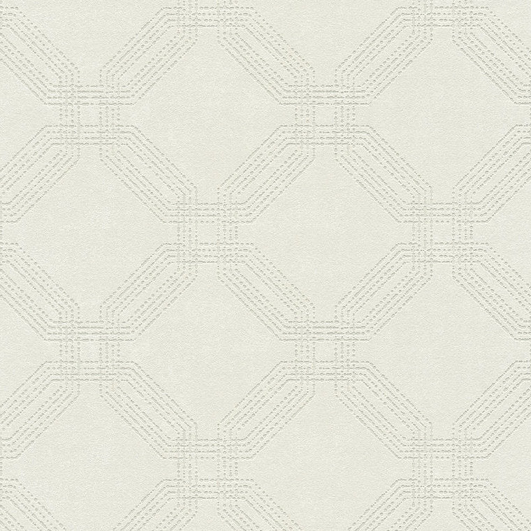 Closeup of a wallpaper showing its Art-Deco, Contemporary, Geometric, Neutrals pattern, color, and texture.