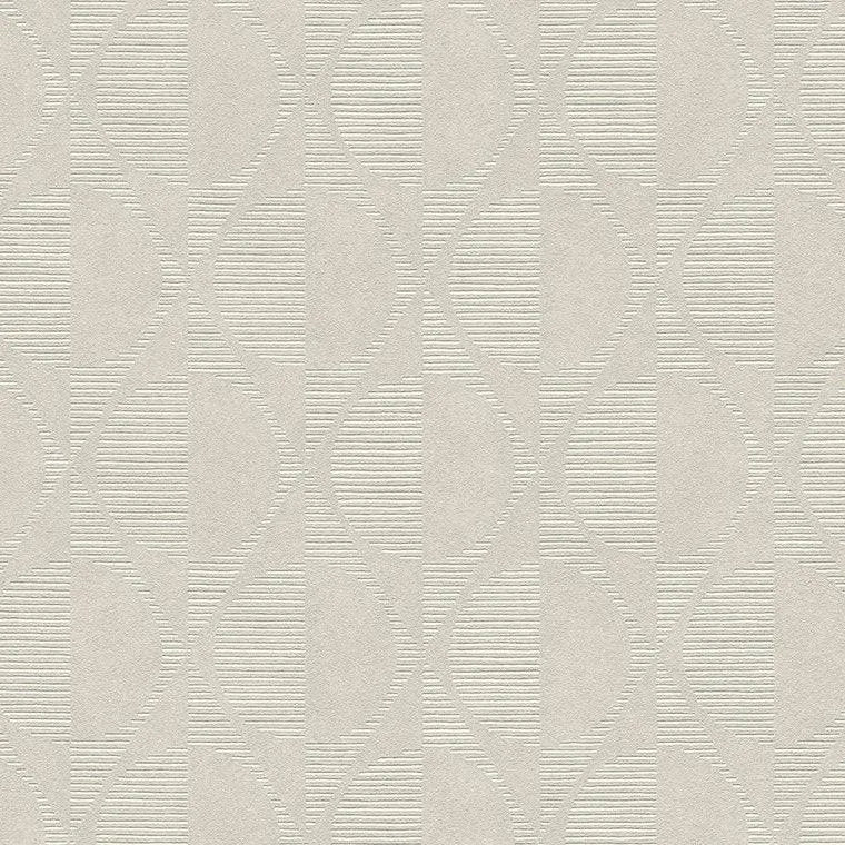 Closeup of a wallpaper showing its Art-Deco, Contemporary, Geometric, Neutrals pattern, color, and texture.