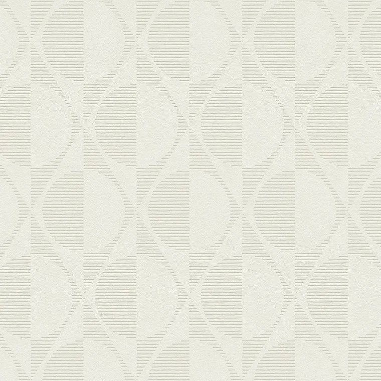Closeup of a wallpaper showing its Art-Deco, Contemporary, Geometric, Neutrals pattern, color, and texture.