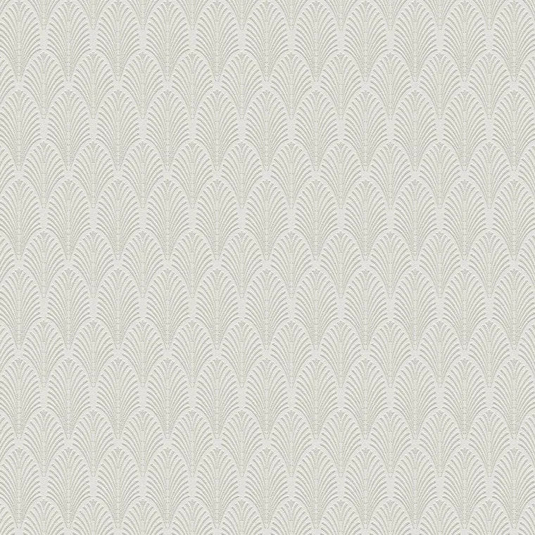Closeup of a wallpaper showing its Art-Deco, Contemporary, Neutrals pattern, color, and texture.