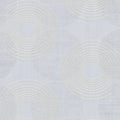 Closeup of a wallpaper showing its Blue, Circles, Contemporary, Grey pattern, color, and subtle texture.