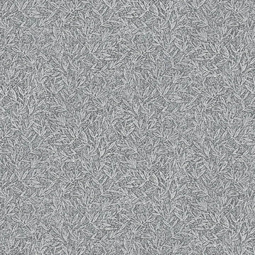 Closeup of a wallpaper showing its Black, Contemporary, Floral, Grey, Monochrome pattern, color, and subtle texture.