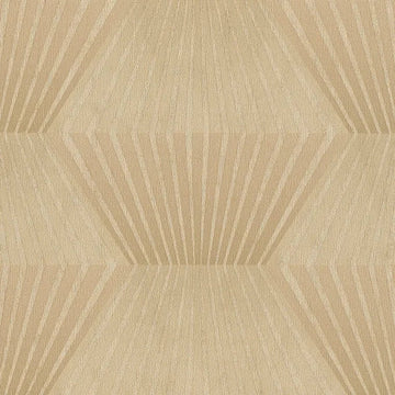 Closeup of a wallpaper showing its Art-Deco, Contemporary, Geometric pattern, color, and subtle texture.
