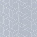 Closeup of a wallpaper showing its Art-Deco, Contemporary, Geometric, Two-tone pattern, color, and subtle texture.