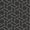 Closeup of a wallpaper showing its Art-Deco, Contemporary, Dramatic, Geometric, Monochrome pattern, color, and subtle texture.