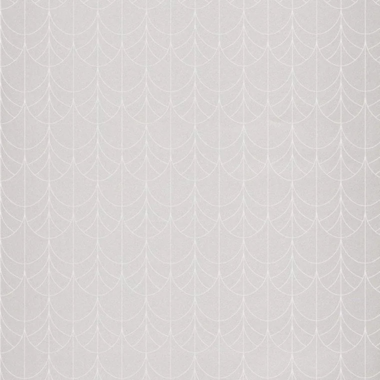 Closeup of a wallpaper showing its Art-Deco, Contemporary, Two-tone pattern, color, and subtle texture.