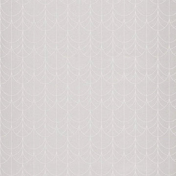 Closeup of a wallpaper showing its Art-Deco, Contemporary, Two-tone pattern, color, and subtle texture.