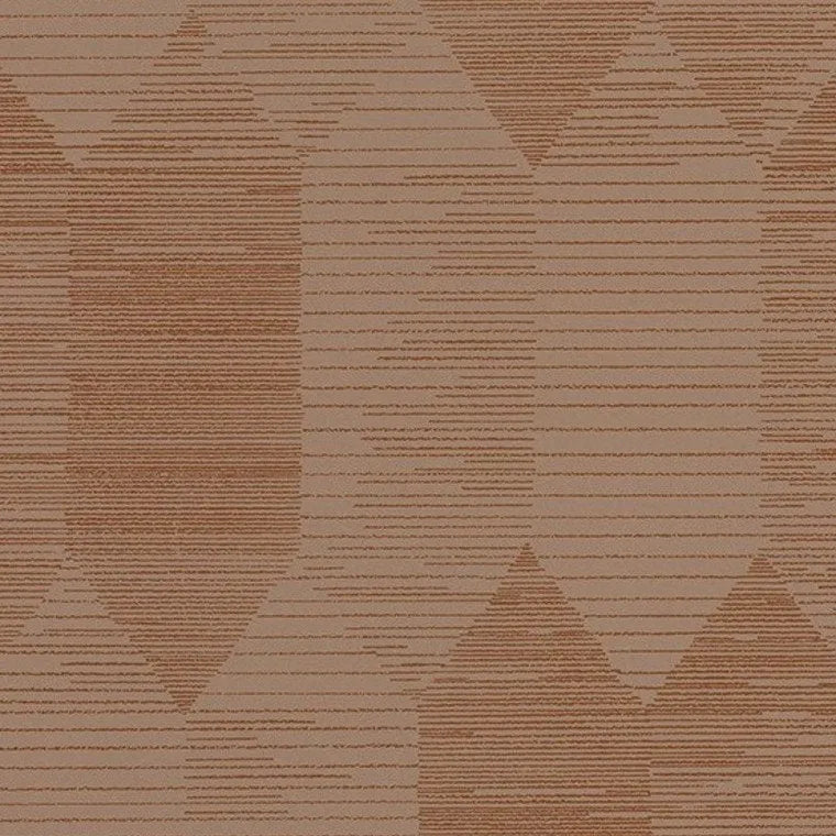 Closeup of a wallpaper showing its Art-Deco, Contemporary, Geometric, Two-tone pattern, color, and subtle texture.