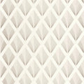 Closeup of a wallpaper showing its Art-Deco, Contemporary, Geometric, Neutrals, Two-tone pattern, color, and subtle texture.