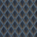 Closeup of a wallpaper showing its Art-Deco, Contemporary, Dramatic, Geometric, Two-tone pattern, color, and subtle texture.