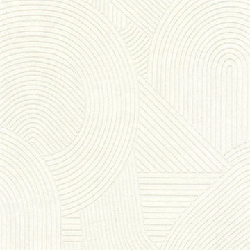 Closeup of a wallpaper showing its Art-Deco, Contemporary, Geometric, Monochrome, Neutrals, Unicolour pattern, color, and subtle texture.