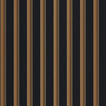 Closeup of a wallpaper showing its Contemporary, Dramatic, Stripes, Two-tone pattern, color, and subtle texture.