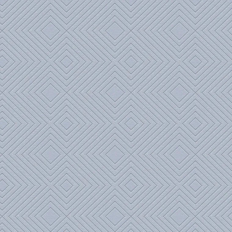 Closeup of a wallpaper showing its Blue, Contemporary, Geometric, Plain pattern, color, and subtle texture.