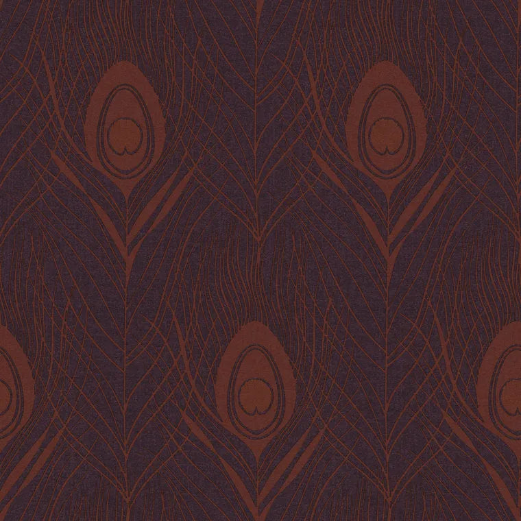 Closeup of a wallpaper showing its Contemporary, Floral, Two-tone pattern, color, and texture.