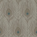 Closeup of a wallpaper showing its Contemporary, Floral, Neutrals, Two-tone pattern, color, and texture.