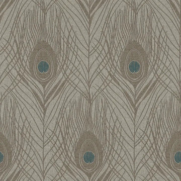 Closeup of a wallpaper showing its Contemporary, Floral, Neutrals, Two-tone pattern, color, and texture.