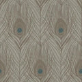 Closeup of a wallpaper showing its Contemporary, Floral, Neutrals, Two-tone pattern, color, and texture.