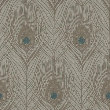 Closeup of a wallpaper showing its Contemporary, Floral, Neutrals, Two-tone pattern, color, and texture.