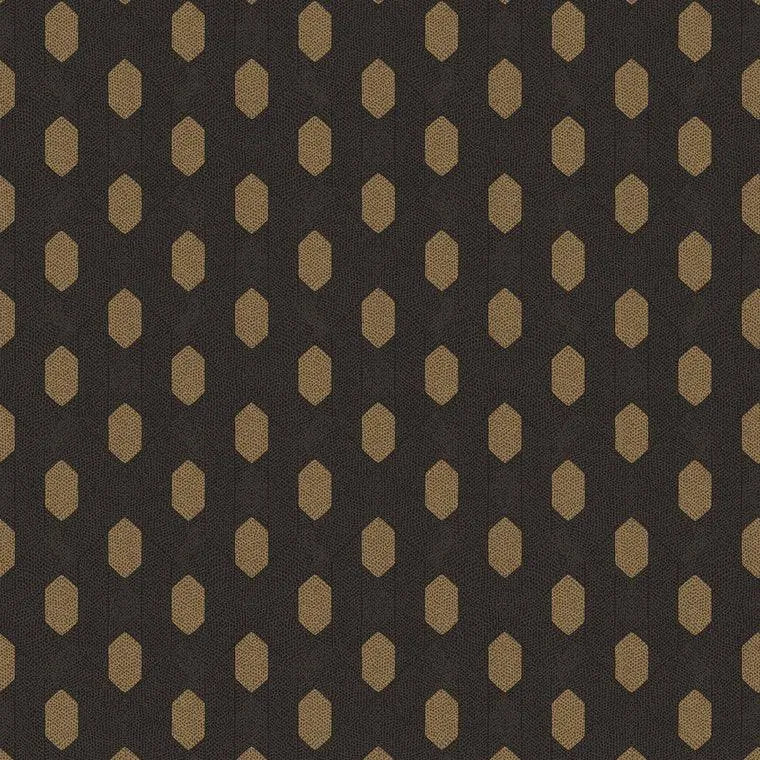 Closeup of a wallpaper showing its Circles, Contemporary, Geometric, Two-tone pattern, color, and texture.