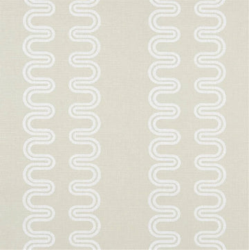 Closeup of a wallpaper showing its Art-Deco, Contemporary, Neutrals, Two-tone pattern, color, and subtle texture.