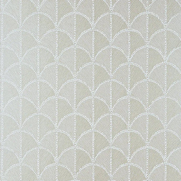 Closeup of a wallpaper showing its Art-Deco, Geometric, Neutrals, Unicolour pattern, color, and subtle texture.
