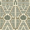 Closeup of a wallpaper showing its Chinoisserie, Contemporary, Geometric, Two-tone pattern, color, and subtle texture.