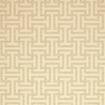 Closeup of a wallpaper showing its Geometric, Neutrals, Two-tone pattern, color, and subtle texture.