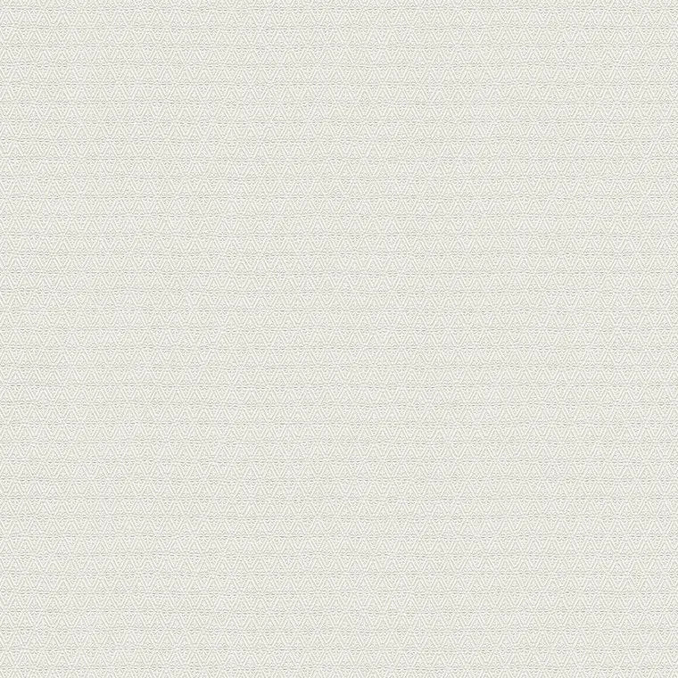 Closeup of a wallpaper showing its Contemporary, Geometric, Monochrome, Plain, White pattern, color, and subtle texture.