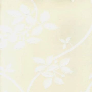 Closeup of a wallpaper showing its Contemporary, Cream, Floral, Two-tone pattern, color, and subtle texture.