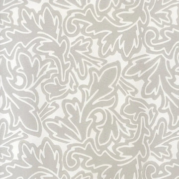 Closeup of a wallpaper showing its Contemporary, Floral, Monochrome, Nature, Two-tone pattern, color, and subtle texture.