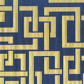 Closeup of a wallpaper showing its Blue, Contemporary, Geometric, Two-tone pattern, color, and subtle texture.