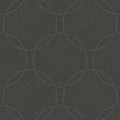 Closeup of a wallpaper showing its Black, Circles, Contemporary, Geometric, Monochrome pattern, color, and subtle texture.