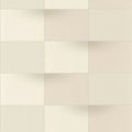 Closeup of a wallpaper showing its Contemporary, Geometric, Neutrals, Two-tone pattern, color, and subtle texture.