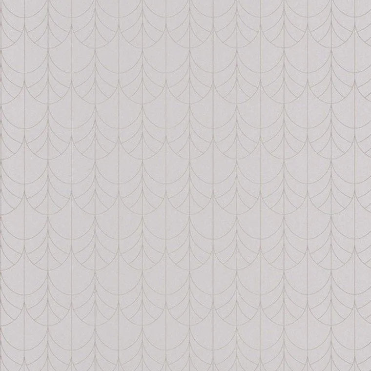 Closeup of a wallpaper showing its Art-Deco, Contemporary, Neutrals, Unicolour pattern, color, and subtle texture.